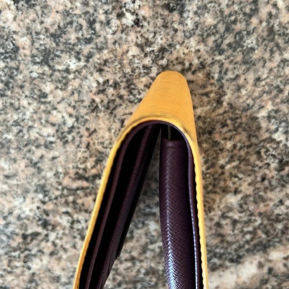 Louis Vuitton Yellow Epi Portefeuille Marco Wallet